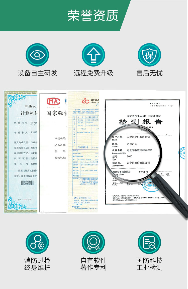 壁掛投幣式電動(dòng)車充電站榮譽(yù)資質(zhì)